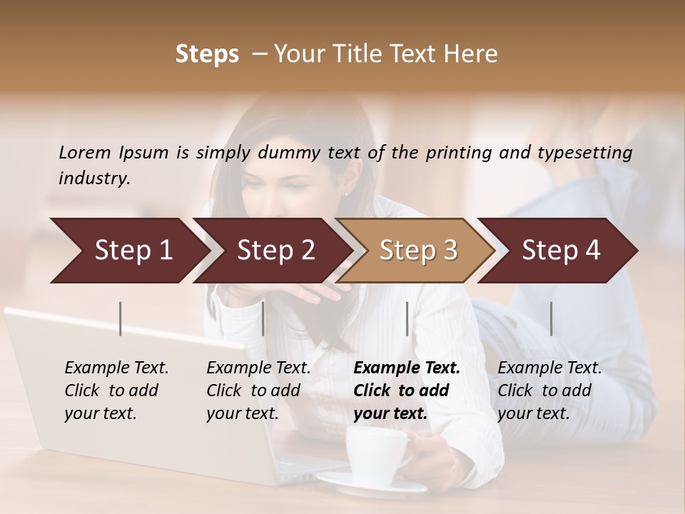 Chatten Bluse Frau PowerPoint Template
