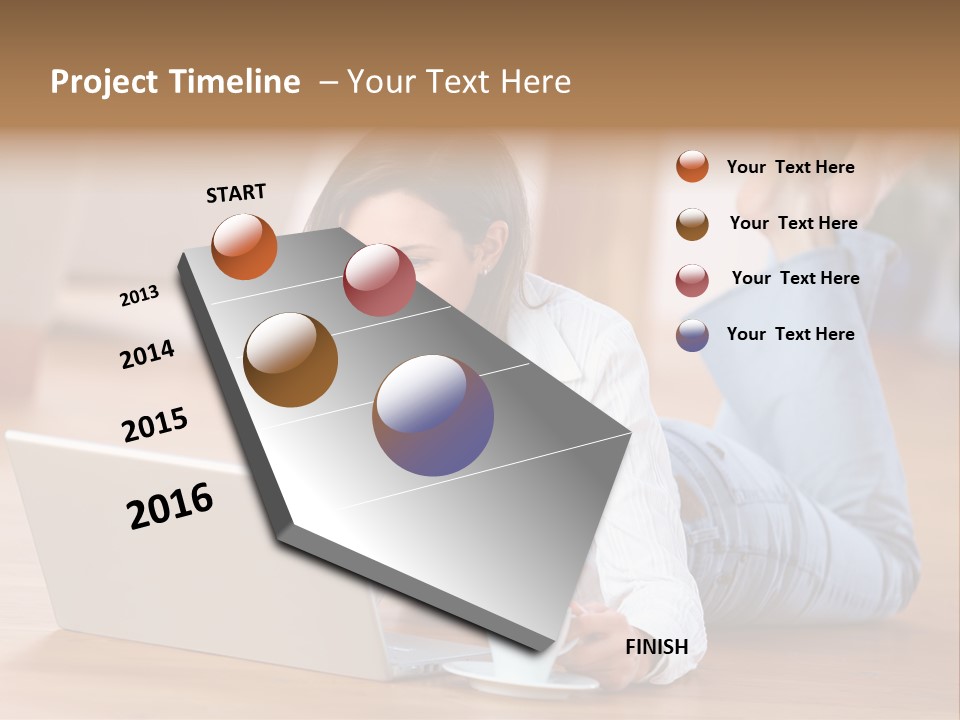 Chatten Bluse Frau PowerPoint Template