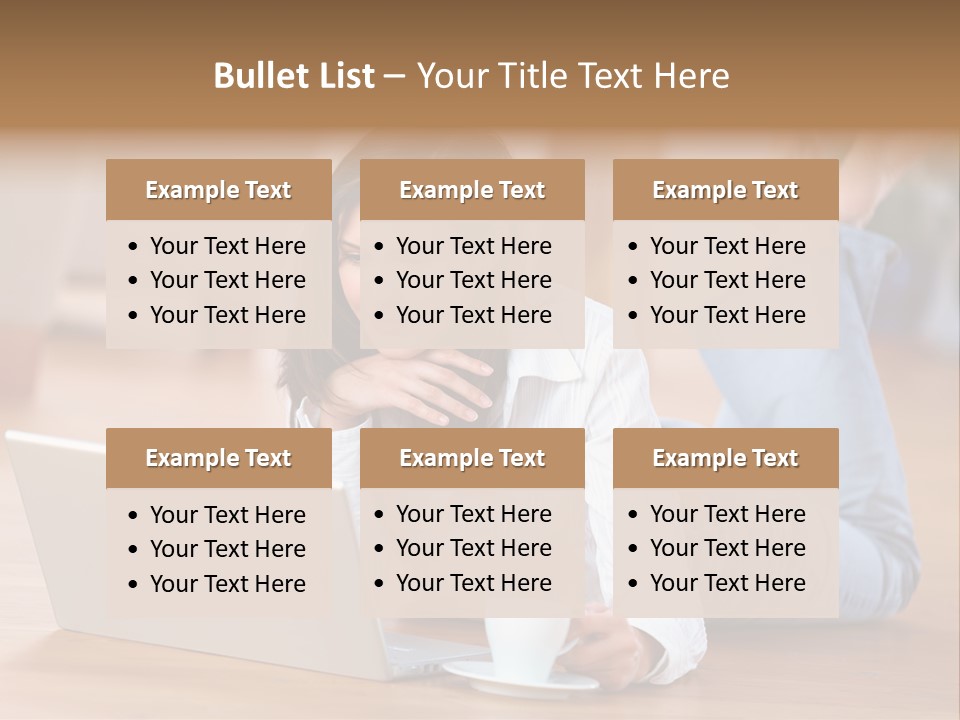 Chatten Bluse Frau PowerPoint Template