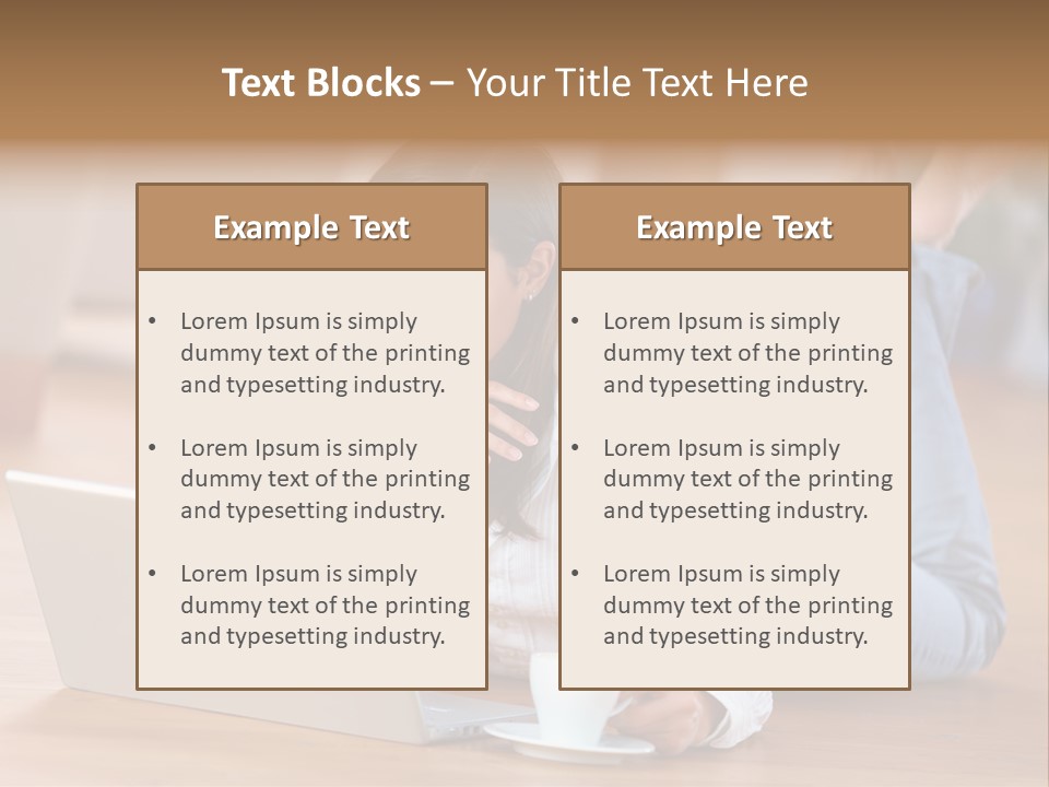 Chatten Bluse Frau PowerPoint Template