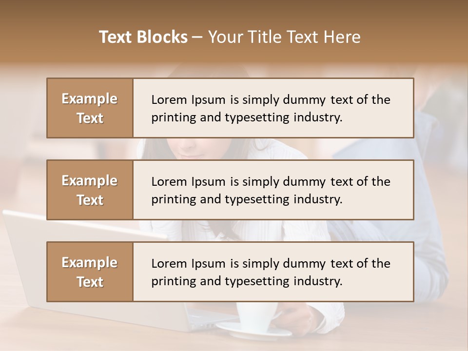 Chatten Bluse Frau PowerPoint Template
