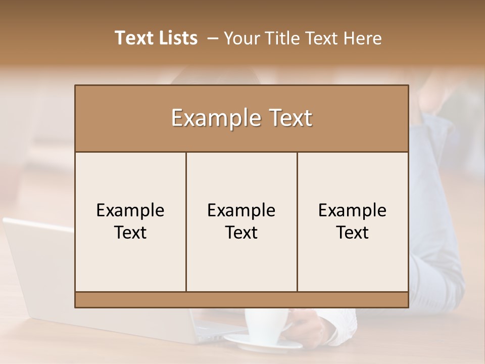 Chatten Bluse Frau PowerPoint Template