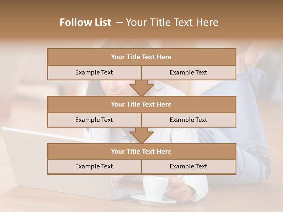Chatten Bluse Frau PowerPoint Template