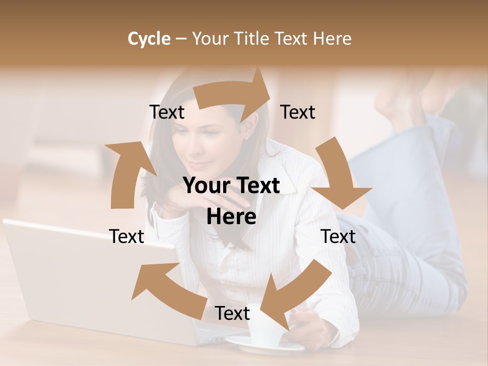 Chatten Bluse Frau PowerPoint Template