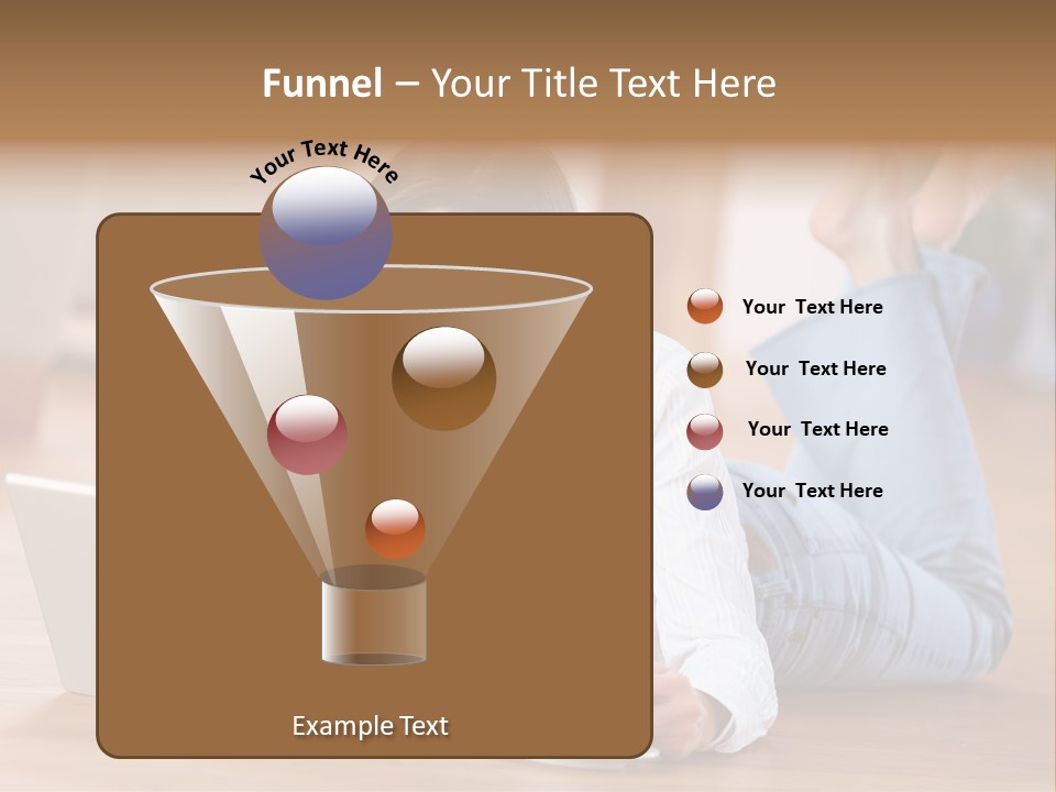 Chatten Bluse Frau PowerPoint Template