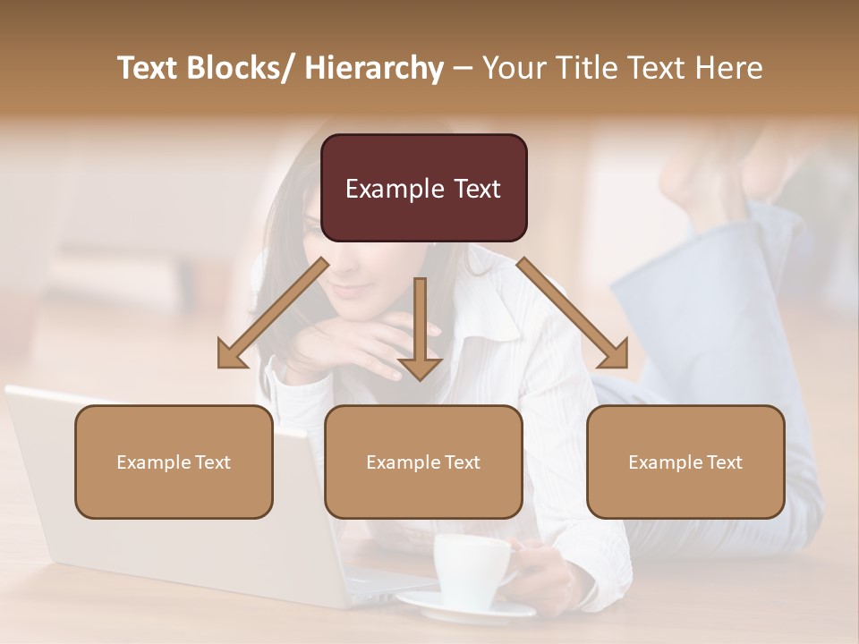 Chatten Bluse Frau PowerPoint Template