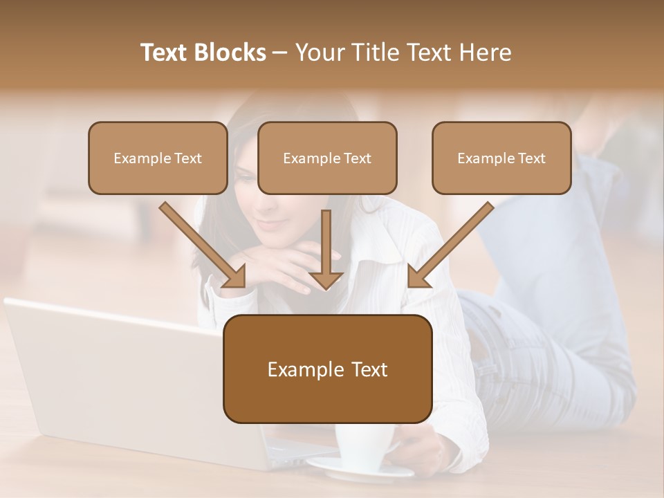 Chatten Bluse Frau PowerPoint Template
