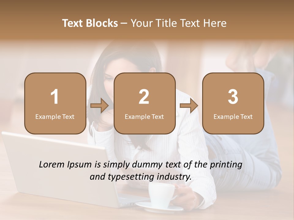 Chatten Bluse Frau PowerPoint Template