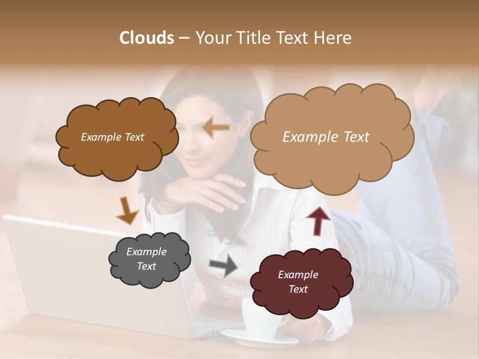 Chatten Bluse Frau PowerPoint Template