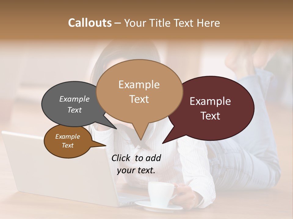 Chatten Bluse Frau PowerPoint Template