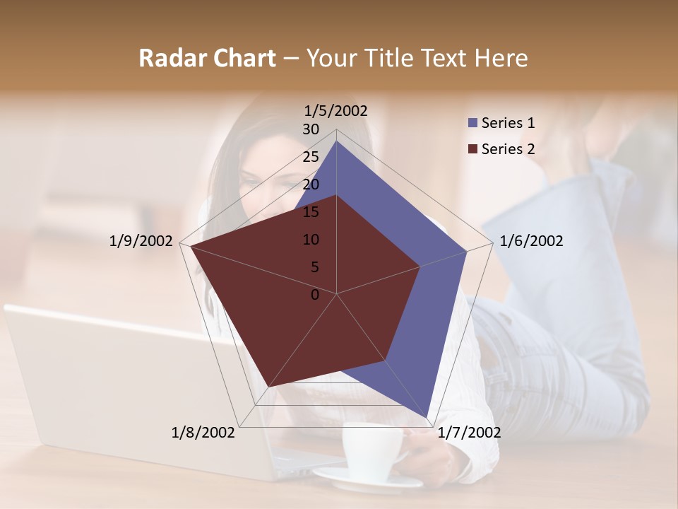 Chatten Bluse Frau PowerPoint Template