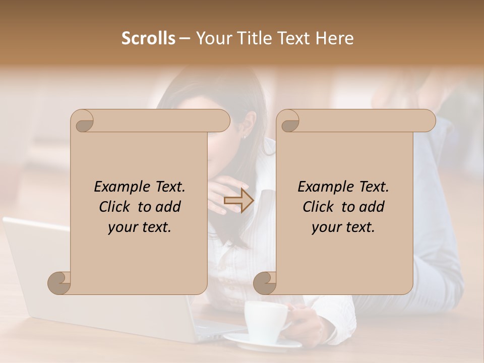 Chatten Bluse Frau PowerPoint Template