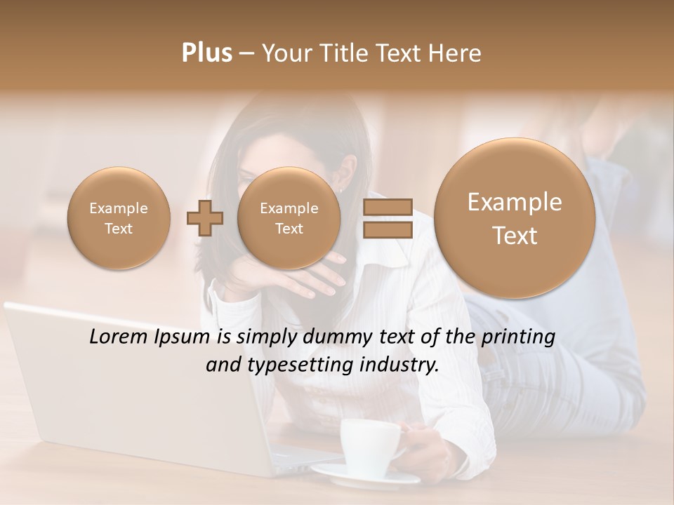 Chatten Bluse Frau PowerPoint Template