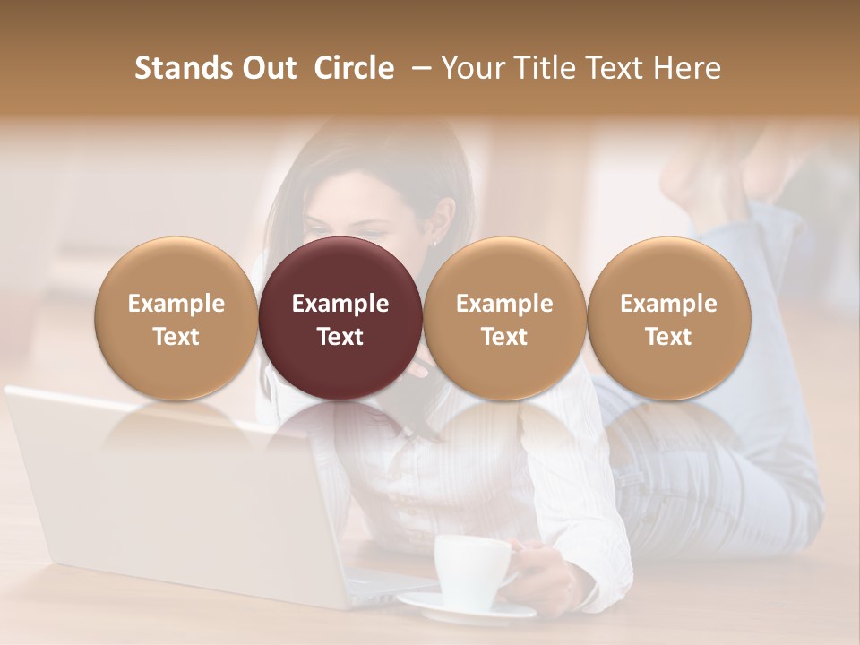 Chatten Bluse Frau PowerPoint Template