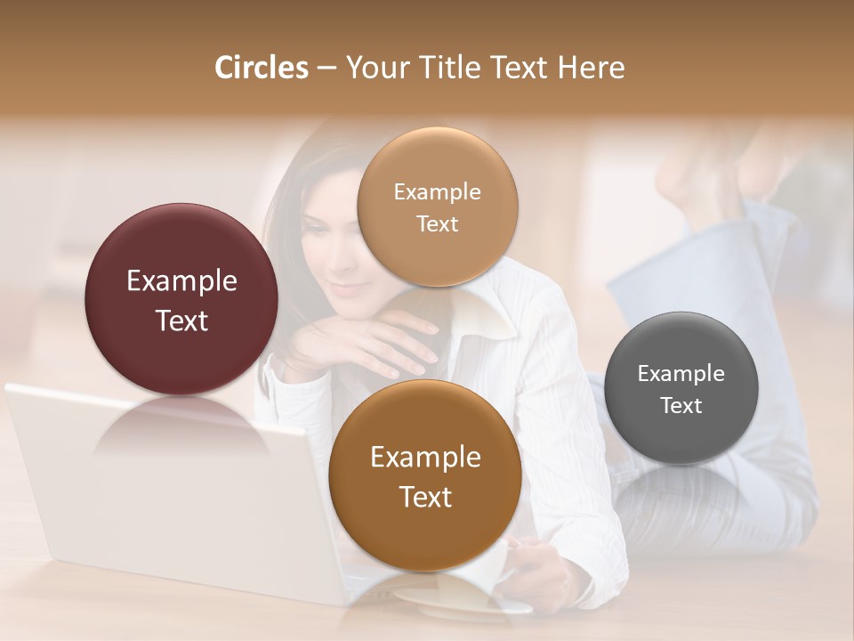 Chatten Bluse Frau PowerPoint Template