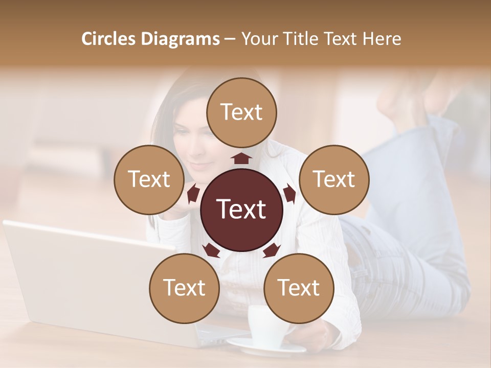 Chatten Bluse Frau PowerPoint Template