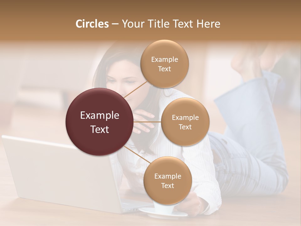 Chatten Bluse Frau PowerPoint Template