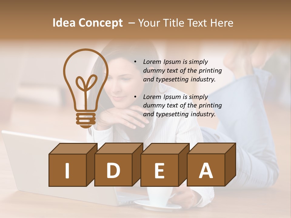 Chatten Bluse Frau PowerPoint Template