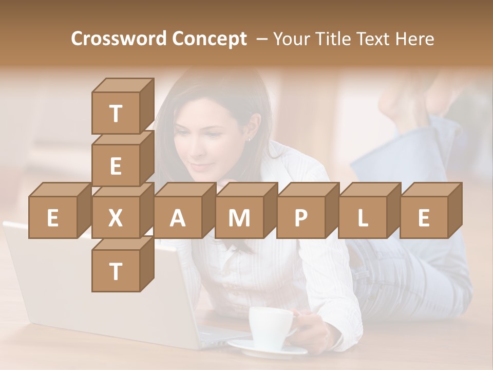 Chatten Bluse Frau PowerPoint Template