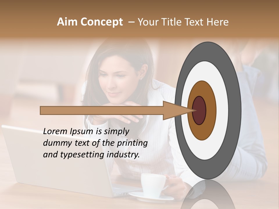 Chatten Bluse Frau PowerPoint Template