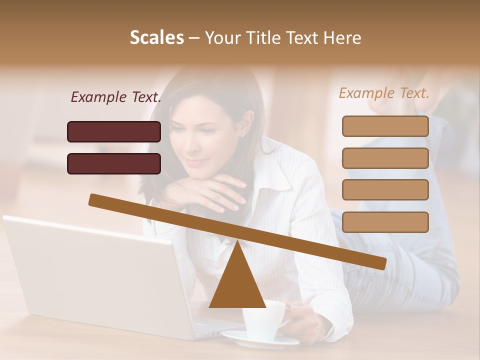 Chatten Bluse Frau PowerPoint Template