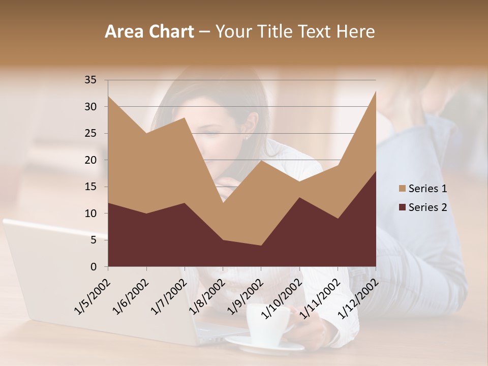 Chatten Bluse Frau PowerPoint Template