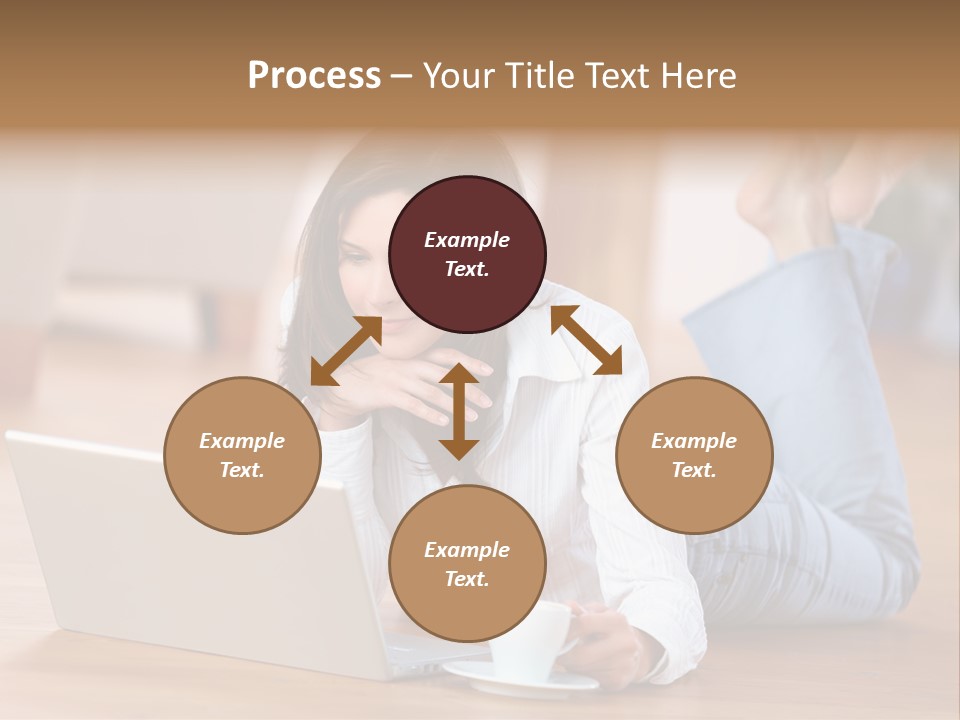 Chatten Bluse Frau PowerPoint Template