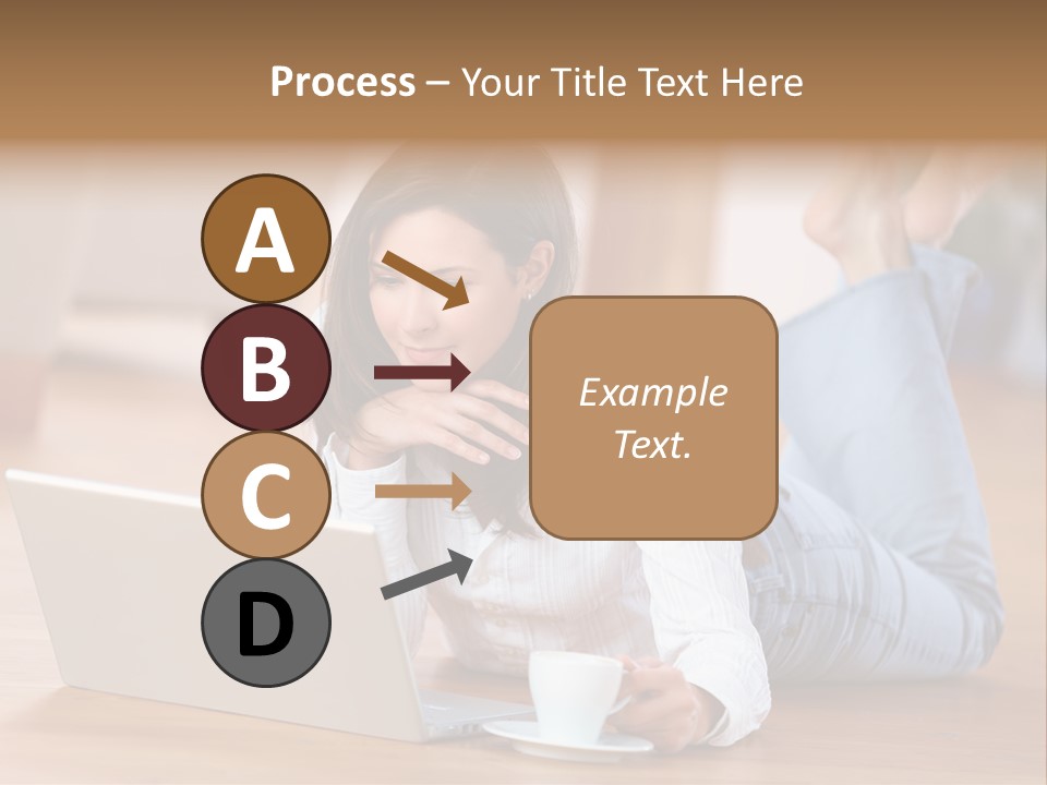 Chatten Bluse Frau PowerPoint Template