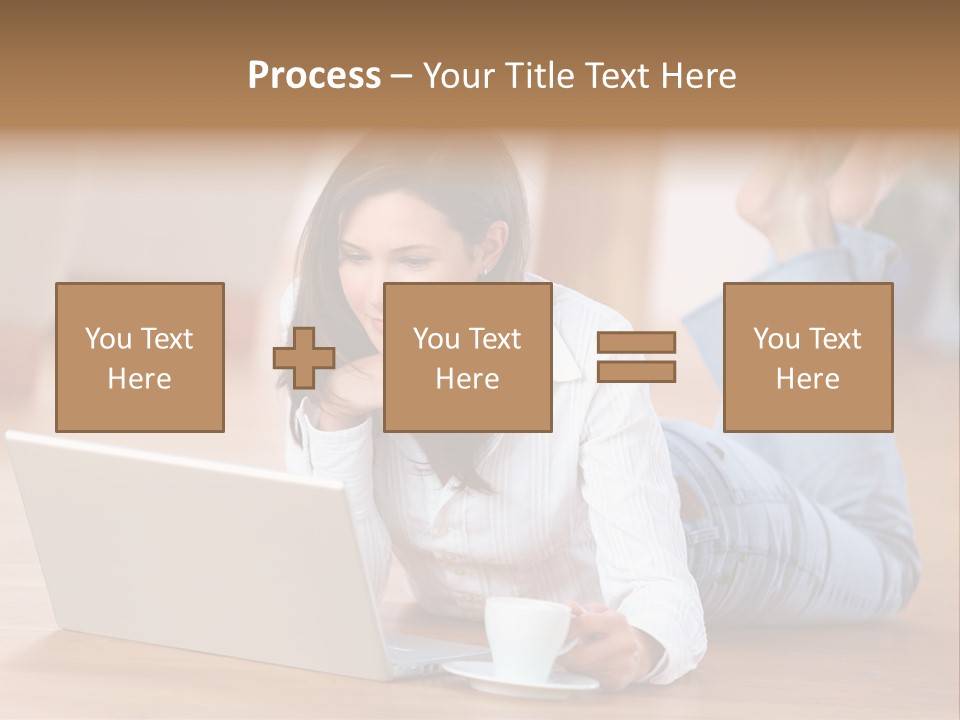 Chatten Bluse Frau PowerPoint Template