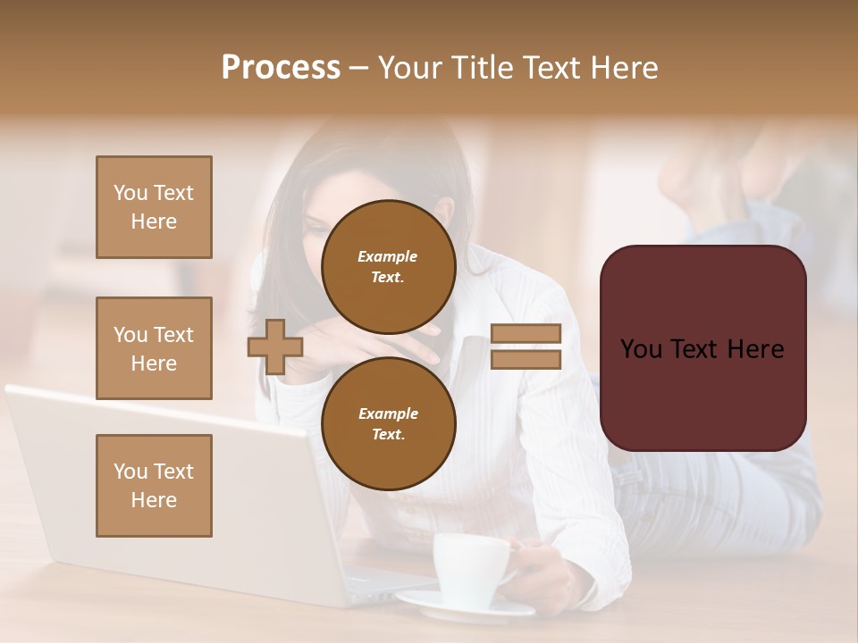 Chatten Bluse Frau PowerPoint Template