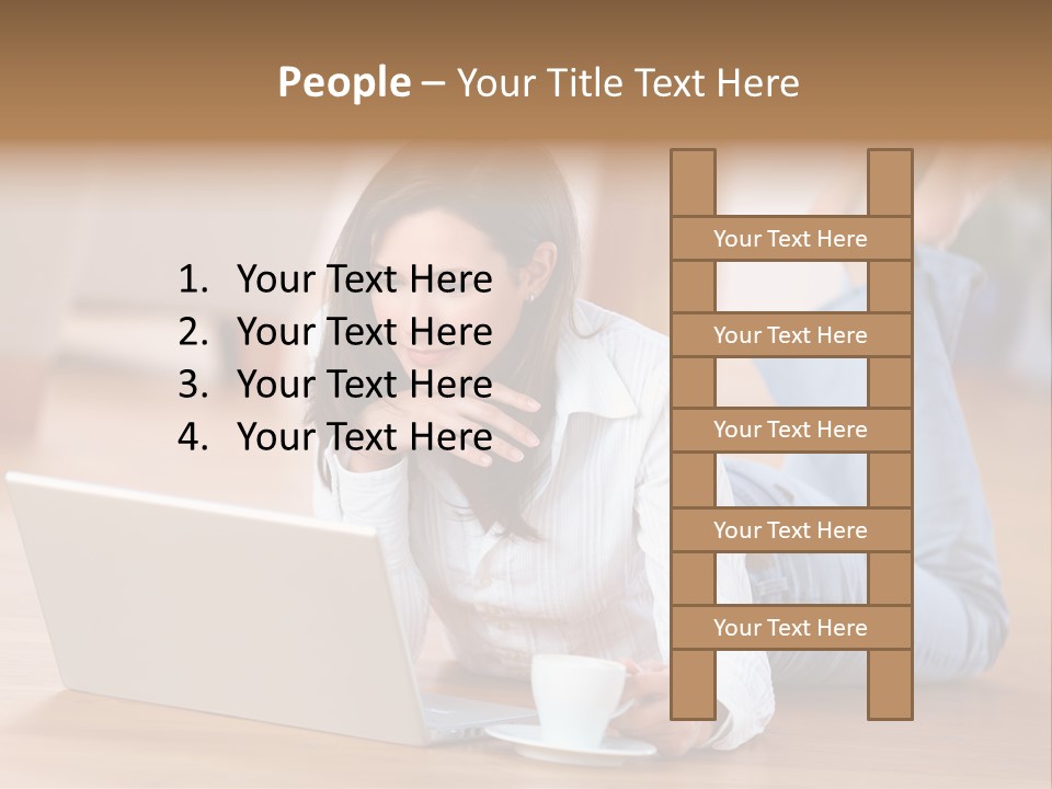 Chatten Bluse Frau PowerPoint Template