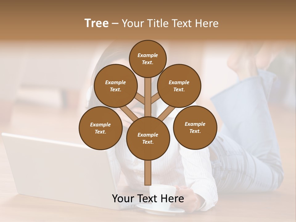 Chatten Bluse Frau PowerPoint Template