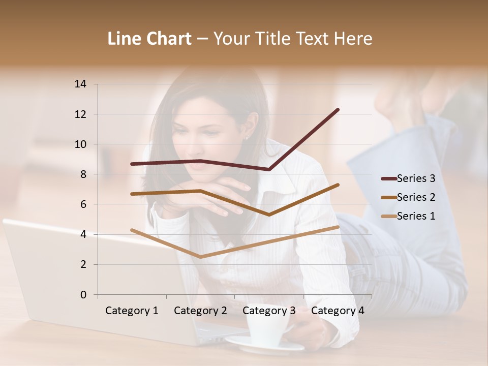 Chatten Bluse Frau PowerPoint Template