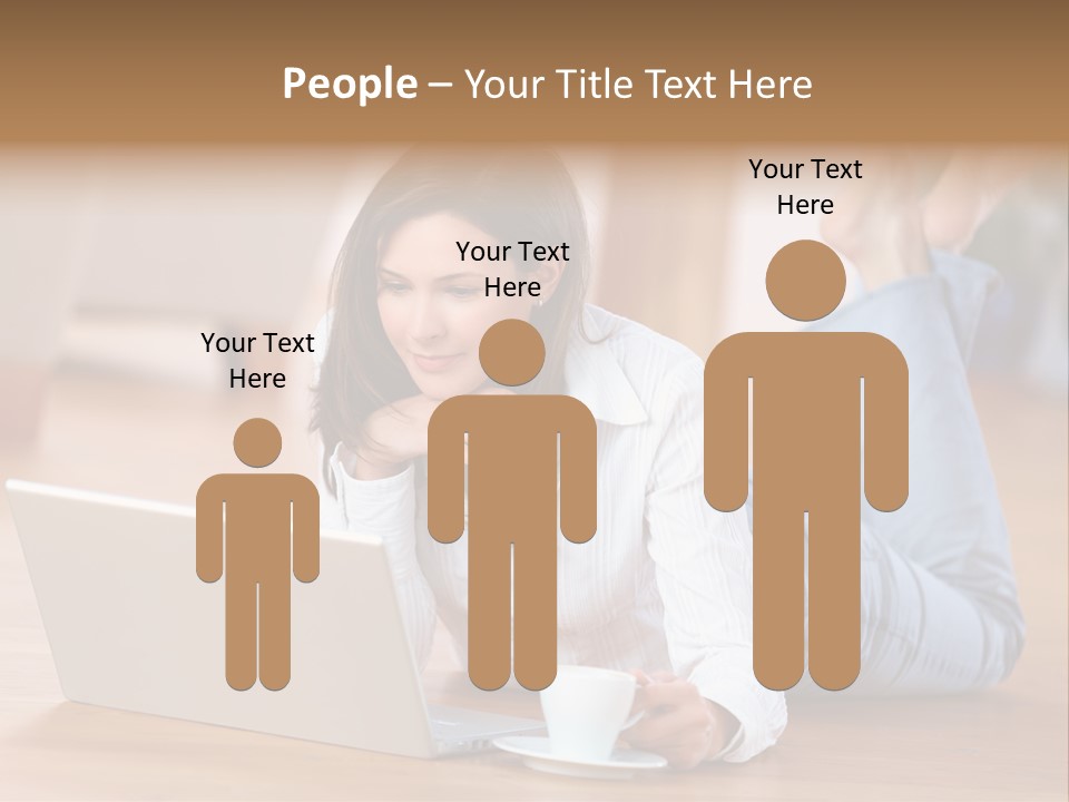 Chatten Bluse Frau PowerPoint Template