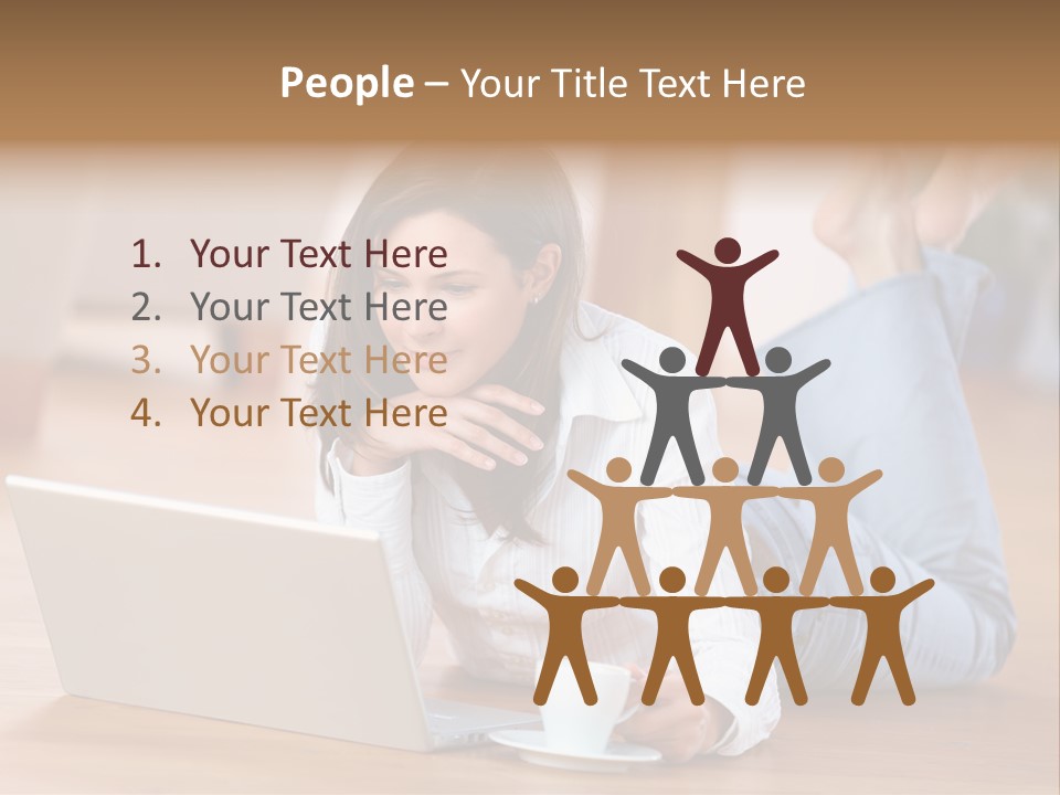 Chatten Bluse Frau PowerPoint Template