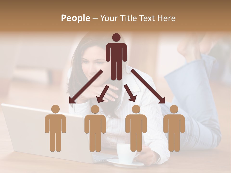 Chatten Bluse Frau PowerPoint Template