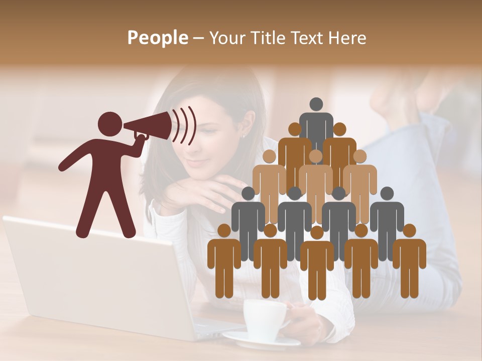 Chatten Bluse Frau PowerPoint Template