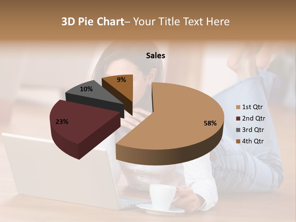 Chatten Bluse Frau PowerPoint Template