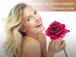 Toothy Smile White Hands PowerPoint Template