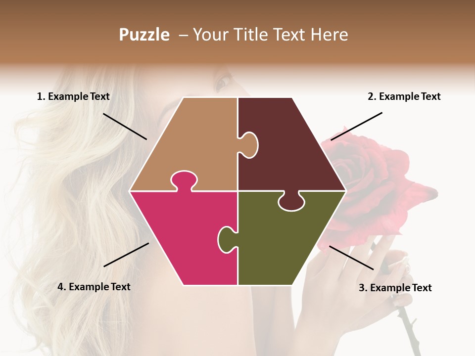 Toothy Smile White Hands PowerPoint Template