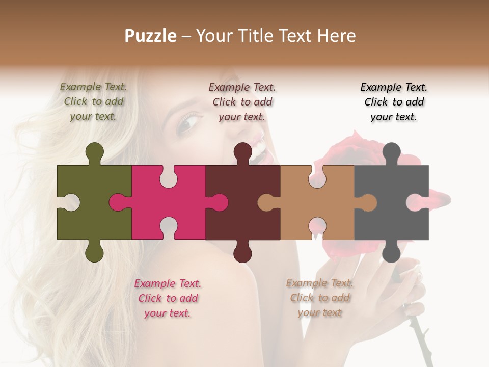 Toothy Smile White Hands PowerPoint Template