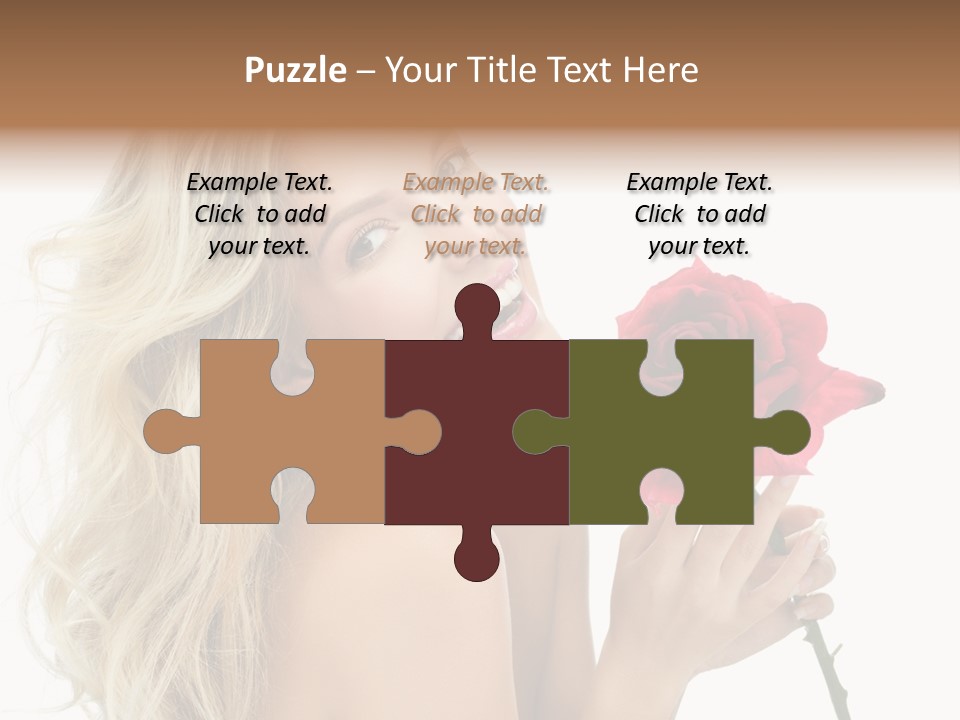 Toothy Smile White Hands PowerPoint Template