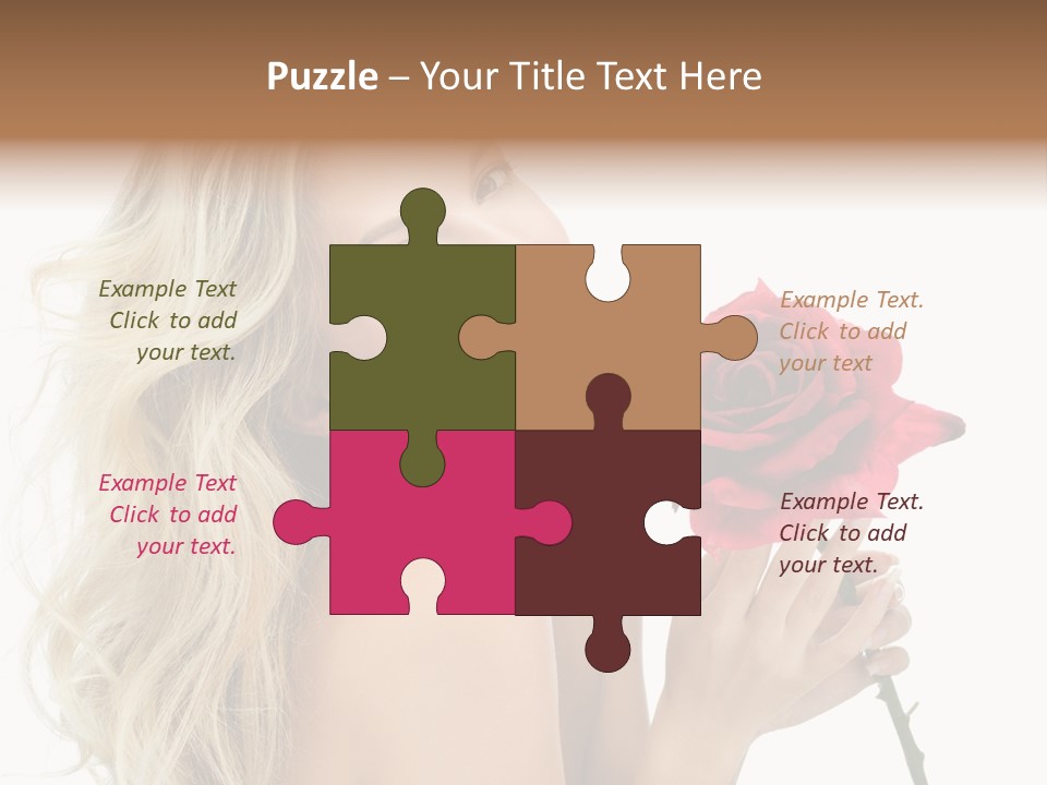 Toothy Smile White Hands PowerPoint Template