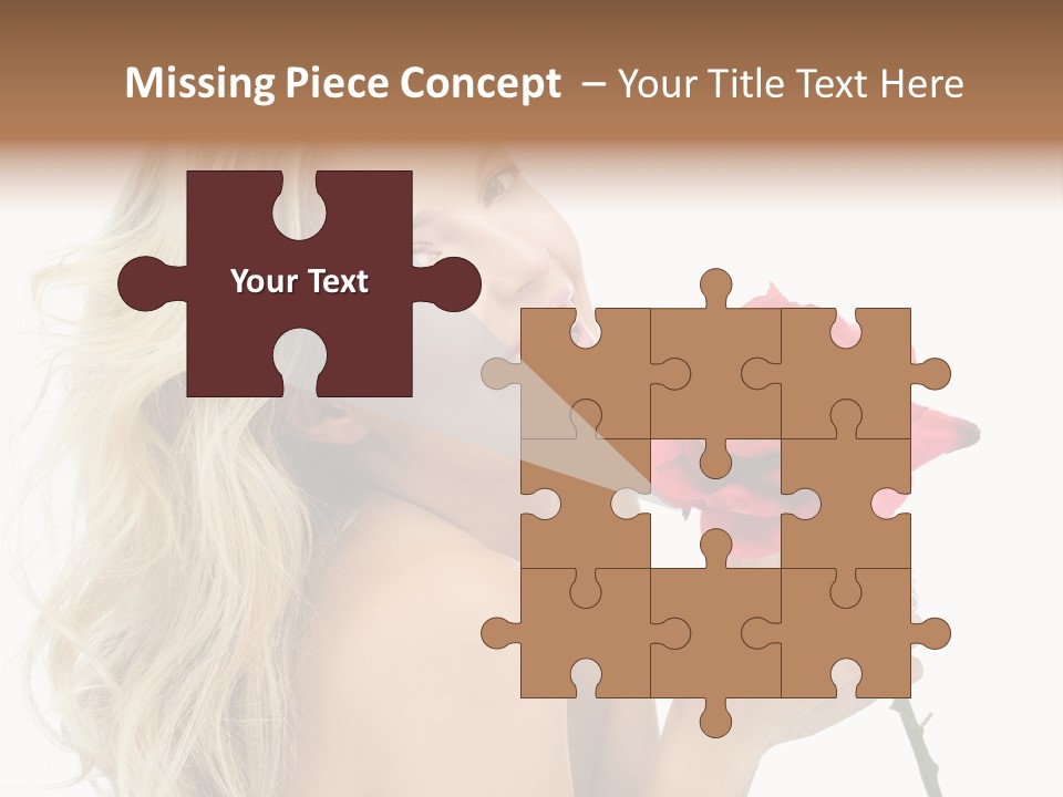 Toothy Smile White Hands PowerPoint Template