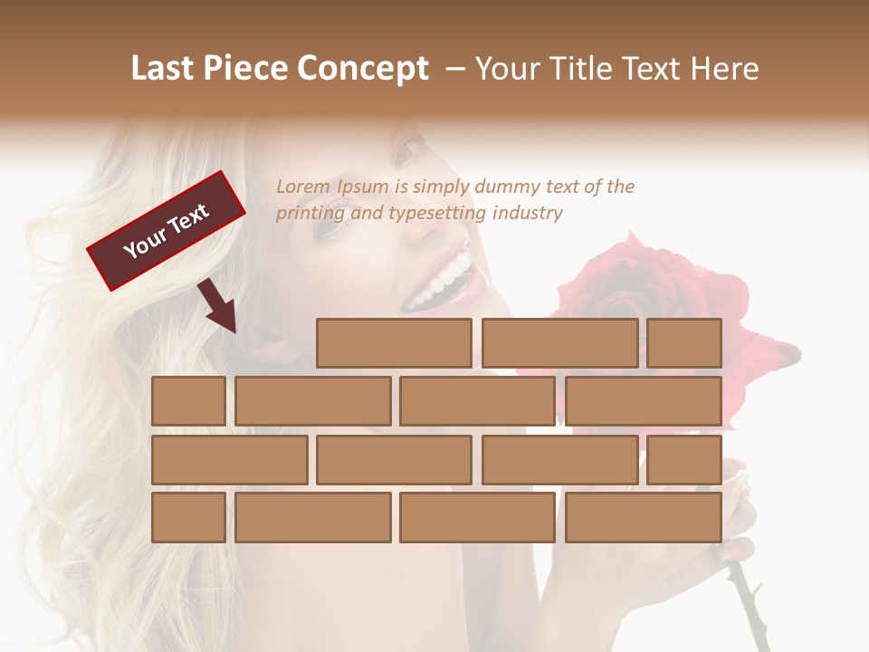 Toothy Smile White Hands PowerPoint Template