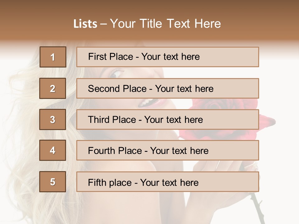 Toothy Smile White Hands PowerPoint Template