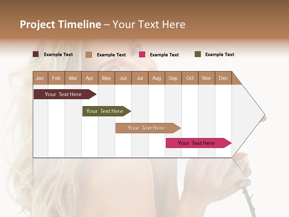 Toothy Smile White Hands PowerPoint Template