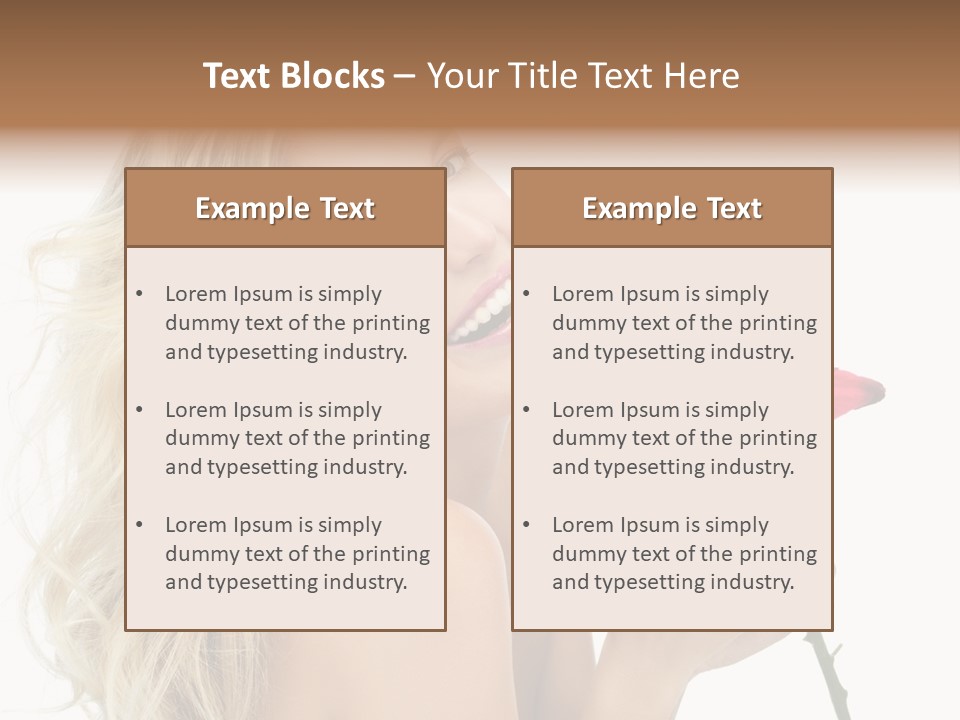 Toothy Smile White Hands PowerPoint Template