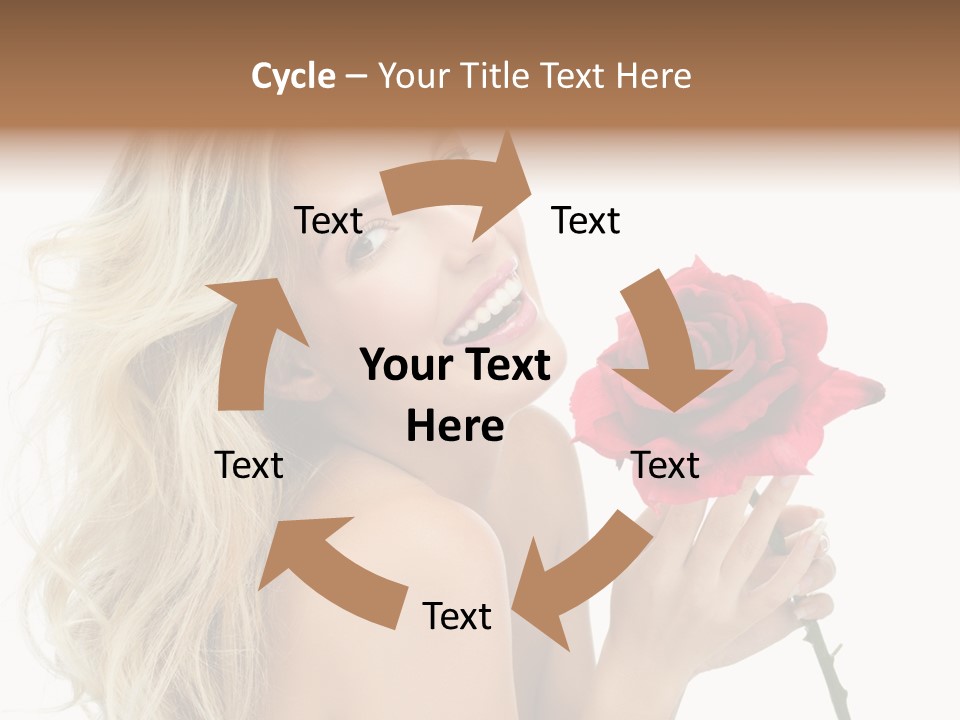 Toothy Smile White Hands PowerPoint Template