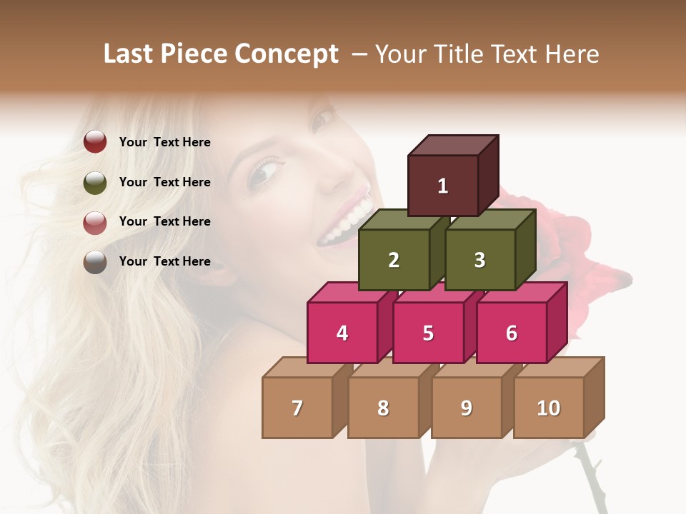 Toothy Smile White Hands PowerPoint Template